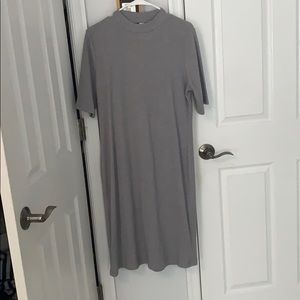 Grey sweater dress